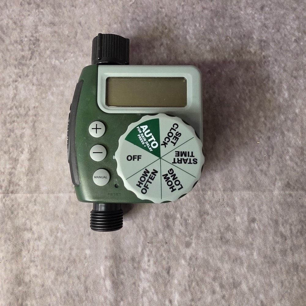 Orbit Single Outlet Hose Programmable Watering Timer Green Model 62061N